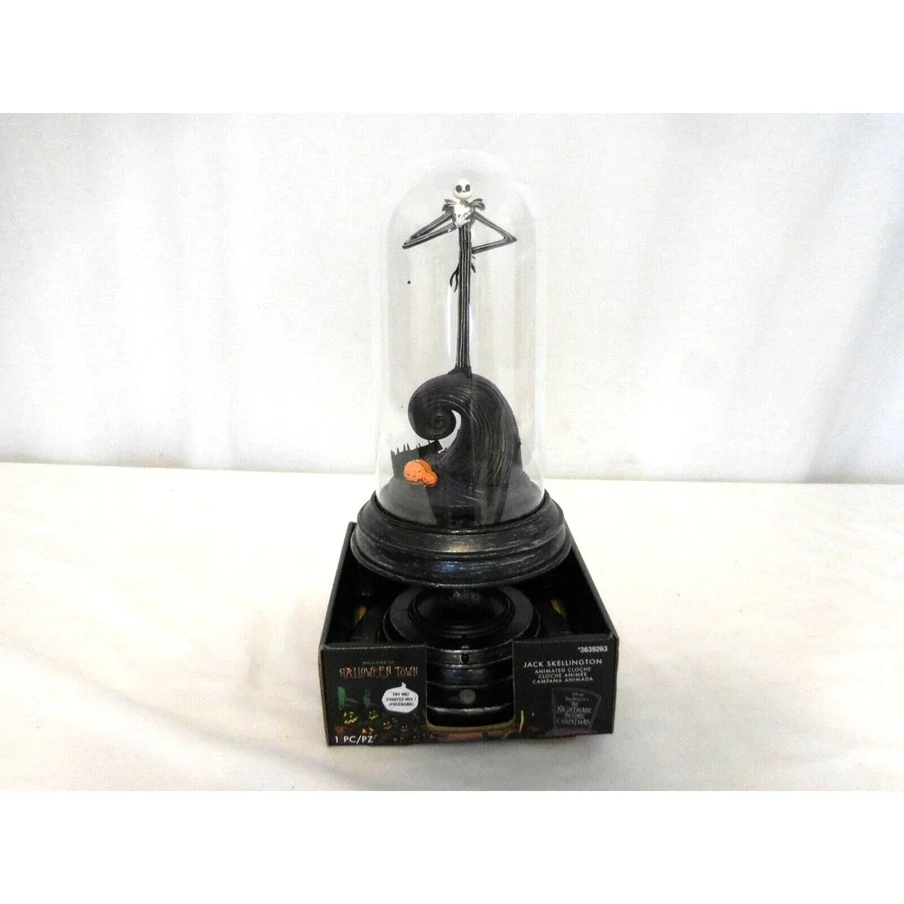 Disney Nightmare Before Christmas Jack Skellington Musical Cloche Globe Rare
